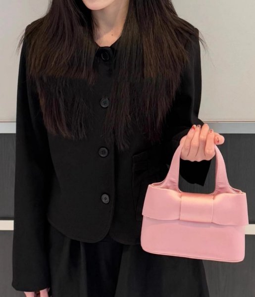 画像8: Ribbon lightweight tote shoulder small bag　リボンライトウェイトスモールトートショルダークロスボディーバッグ (8)