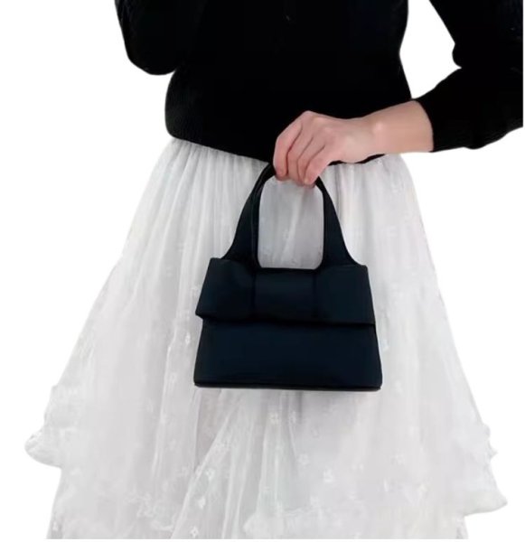 画像2: Ribbon lightweight tote shoulder small bag　リボンライトウェイトスモールトートショルダークロスボディーバッグ (2)