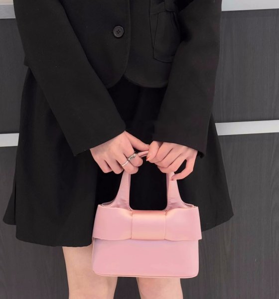 画像10: Ribbon lightweight tote shoulder small bag　リボンライトウェイトスモールトートショルダークロスボディーバッグ (10)