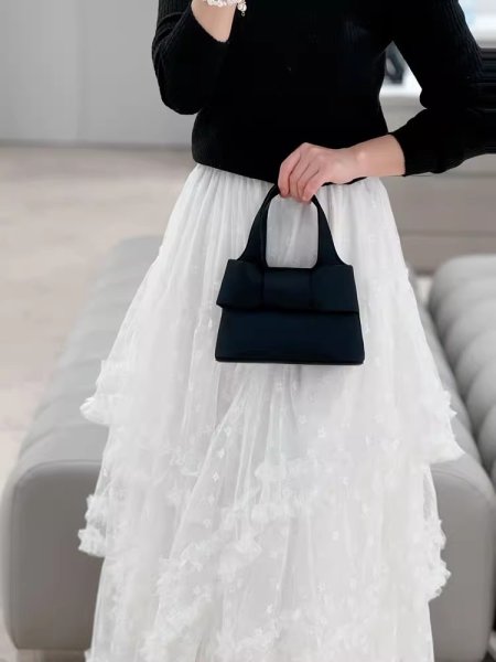 画像7: Ribbon lightweight tote shoulder small bag　リボンライトウェイトスモールトートショルダークロスボディーバッグ (7)