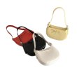 画像6: Leather shoulder tote underarm bag with half-moon bow ribbon　半月弓型リボン付きレザーショルダートートアンダーアームバッグ (6)
