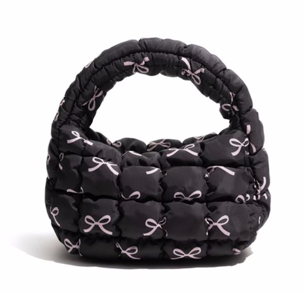 画像8: Down Croissant Half Moon Underarm Tote Shoulder Bag　ダウンキルティングクロワッサン半月アンダーアームトートショルダバッグ (8)