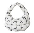 画像1: Down Croissant Half Moon Underarm Tote Shoulder Bag　ダウンキルティングクロワッサン半月アンダーアームトートショルダバッグ (1)