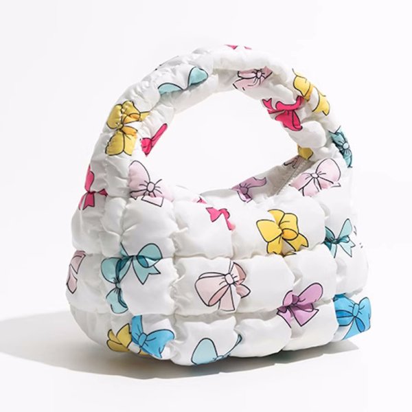 画像3: Down Croissant Half Moon Underarm Tote Shoulder Bag　ダウンキルティングクロワッサン半月アンダーアームトートショルダバッグ (3)