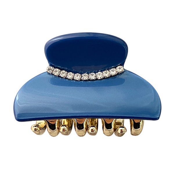 画像7: French hair clip with rhinestones　ラインストーン付きフレンチヘアアクセサリー クリップ (7)