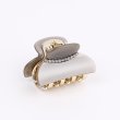画像4: French hair clip with rhinestones　ラインストーン付きフレンチヘアアクセサリー クリップ (4)