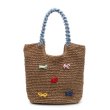 画像2: Basket tote shoulder bag with ribbon　リボン付きかご籠トートショルダーバッグトートショルダバッグ (2)