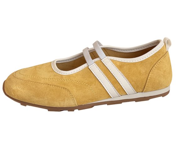 画像9: Flat Leather Red Dexter Shoes Ballet Style Mary Jane Shoes sneakers　フラットレザーライン入りバレーシューズスニーカースリッポン (9)