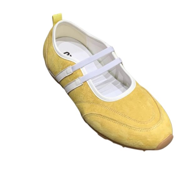 画像6: Flat Leather Red Dexter Shoes Ballet Style Mary Jane Shoes sneakers　フラットレザーライン入りバレーシューズスニーカースリッポン (6)