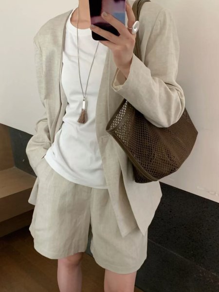 画像8: Large capacity mesh tote shoulder beach bag　ラージキャパシティーメッシュトート ショルダービーチショッピングバッグ (8)