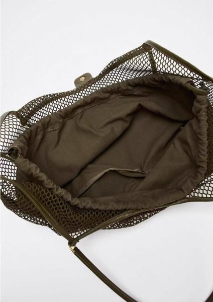 画像15: Large capacity mesh tote shoulder beach bag　ラージキャパシティーメッシュトート ショルダービーチショッピングバッグ (15)