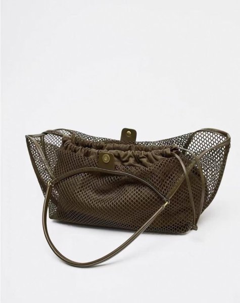 画像14: Large capacity mesh tote shoulder beach bag　ラージキャパシティーメッシュトート ショルダービーチショッピングバッグ (14)