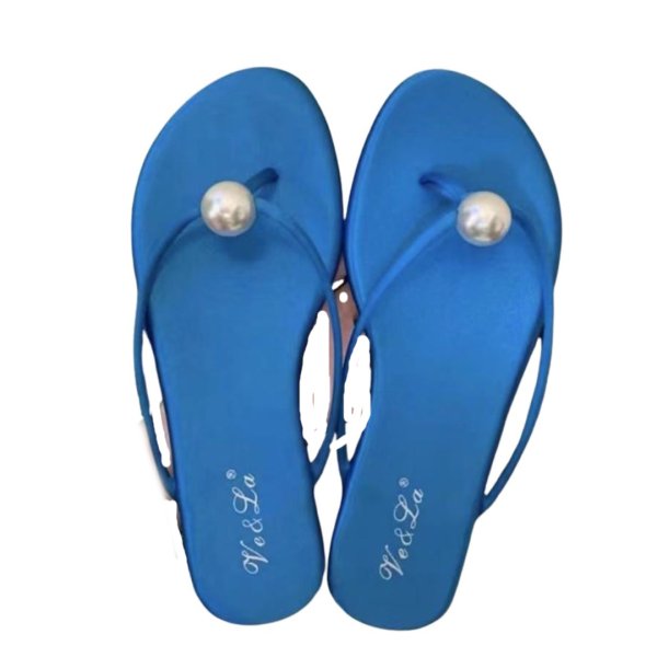 画像5: Leather Big pearl thong flat sandals  Slippers　ビッグパールトングフラットレザーサンダルスリッパ (5)
