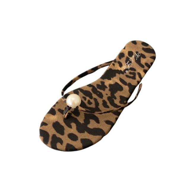 画像3: Leather Big pearl thong flat sandals  Slippers　ビッグパールトングフラットレザーサンダルスリッパ (3)