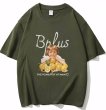画像9: Girl and Lemon print T-shirt　ユニセックスノスタルジックガール＆レモンプリントラウンドネック半袖Tシャツ (9)