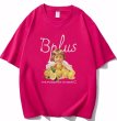 画像4: Girl and Lemon print T-shirt　ユニセックスノスタルジックガール＆レモンプリントラウンドネック半袖Tシャツ (4)
