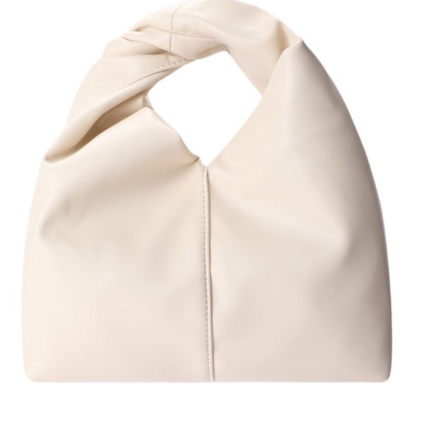 画像1: leather twisted one handle  tote bag　レザーツイストハンドルトートバッグ (1)