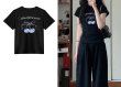 画像5: cherry ribbon print T-shirt　ユニセックスチェリーリボンプリントラウンドネック半袖Tシャツ (5)
