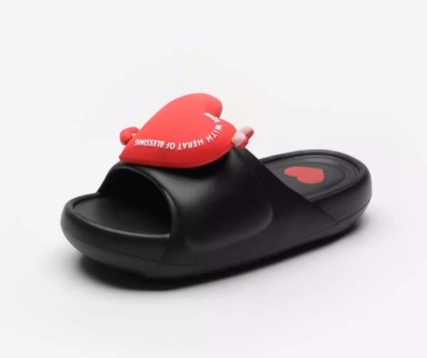 画像5: Women's  Love Letter Heart Platform Sandals Slippers　ユニセックスラブレターハート厚底プラットフォームサンダルスリッパ (5)