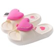 画像1: Women's  Love Letter Heart Platform Sandals Slippers　ユニセックスラブレターハート厚底プラットフォームサンダルスリッパ (1)