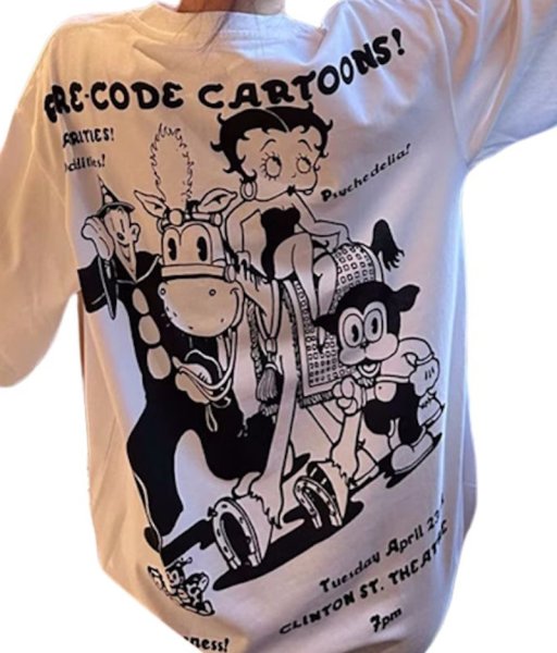 画像2: Betty Boop  Print T-shirt　ベティ・ブーププリントラウンドネック半袖Tシャツ (2)