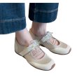 画像2: Leather flat ballet Mary Jane shoes with little flowers Sneakers Shoes 　リトルフラワー付きレザーフラットバレーシューズスニーカースリッポン (2)
