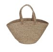 画像1: Raffia Woven Shopping Beach Tote Shoulder Basket Bag　　ラフィア編みショッピングビーチトートショルダー籠かごバッグ (1)