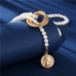 画像6: Pearl & Coin Retro Clavicle Necklace　 パール＆コインレトロクラヴィクルネックレス (6)