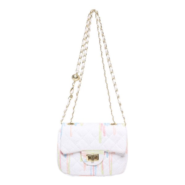 画像3: Quilted Chain Handle Tote Shoulder Underarm Bag  キルティングチェーンハンドルトートショルダーアンダーバッグ (3)