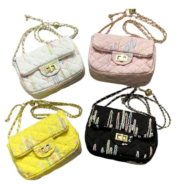 画像5: Quilted Chain Handle Tote Shoulder Underarm Bag  キルティングチェーンハンドルトートショルダーアンダーバッグ (5)