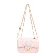 画像2: Quilted Chain Handle Tote Shoulder Underarm Bag  キルティングチェーンハンドルトートショルダーアンダーバッグ (2)
