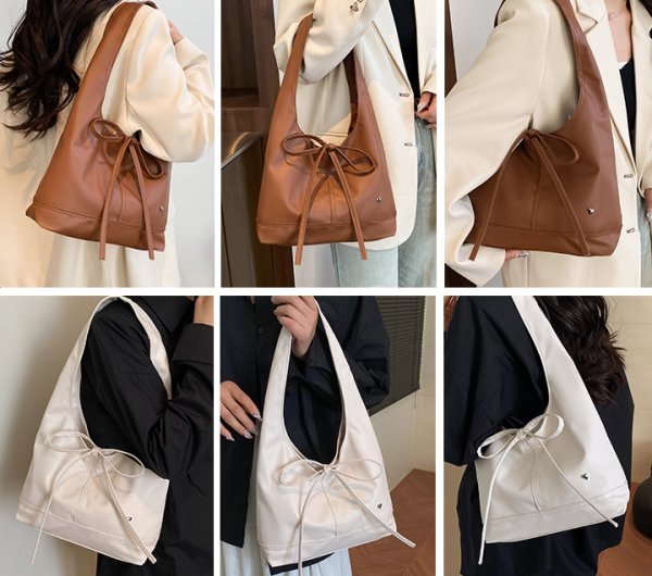 画像8: Heart Point Leather Tote Shoulder Underarm Bag  ハートポイントレザートートショルダーアンダーバッグ (8)