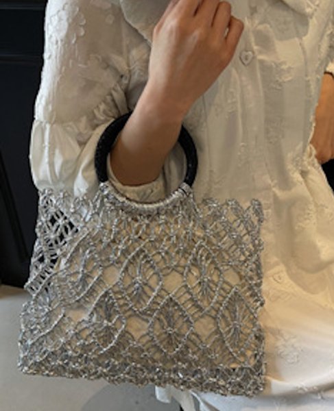 画像8: Woven Polyester Tote Bag  ポリエステル編トートバッグ (8)