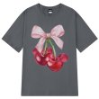 画像4: Mickey Cherry & Ribbon Print T-shirt　ミッキーチェリー＆リボンプリントラウンドネック半袖Tシャツ (4)