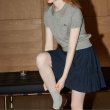 画像3: College style polo collar letter embroidered summer sweater　カレッジスタイルポロカラーレター刺繍サマーセーター　ニット (3)