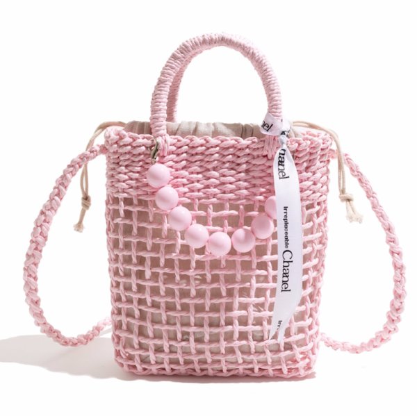 画像3: Texture Niche Mini Basket Messenger Tote Shoulder Bag　テクスチャ ニッチ ミニ バスケット メッセンジャートートショルダー籠かごバッグ (3)