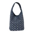 画像1: Studs Dotted Bed Underarm Bag Bucket Bag Shoulder Tote Bag　スタッズドットデニム バスケット トートショルダーアンダーアームバッグ (1)