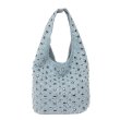 画像2: Studs Dotted Bed Underarm Bag Bucket Bag Shoulder Tote Bag　スタッズドットデニム バスケット トートショルダーアンダーアームバッグ (2)