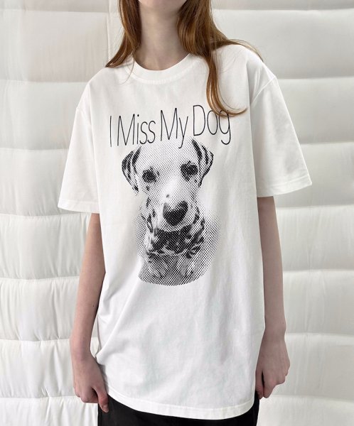 画像5: Cat and Dog Comic Print T-shirt　ドッグ＆キャットプリントラウンドネック半袖Tシャツ (5)