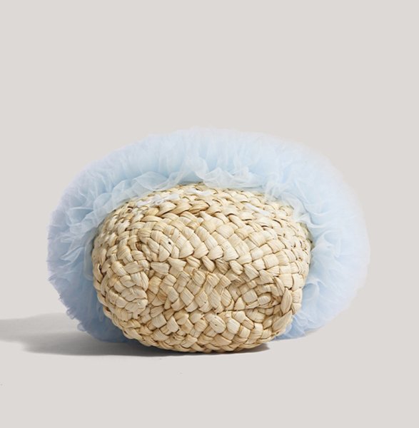 画像9: Fluffy lace and ribbon basket tote bag　フワフワレース＆リボン付きかごトートバッグ (9)