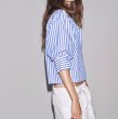 画像14: 3/4 sleeve shirt collar blouse　7部袖シャツカラーショート丈ブラウス (14)