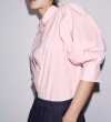 画像12: 3/4 sleeve shirt collar blouse　7部袖シャツカラーショート丈ブラウス (12)