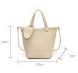 画像6: Leather Portable Bucket Tote Shoulder Crossbody Bag　レザーポータブルバケットトートショルダークロスボディバッグ (6)