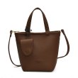 画像3: Leather Portable Bucket Tote Shoulder Crossbody Bag　レザーポータブルバケットトートショルダークロスボディバッグ (3)