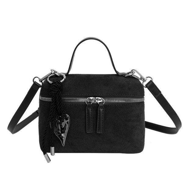 画像2: Square Box Suede Tote Shoulder Crossbody Bag　スクエアボックススエードトートショルダークロスボディバッグ (2)