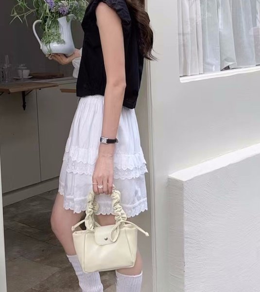 画像10: Gathered Handle Leather Tote Shoulder Bag　ギャザーハンドルレザートートショルダーバッグ (10)