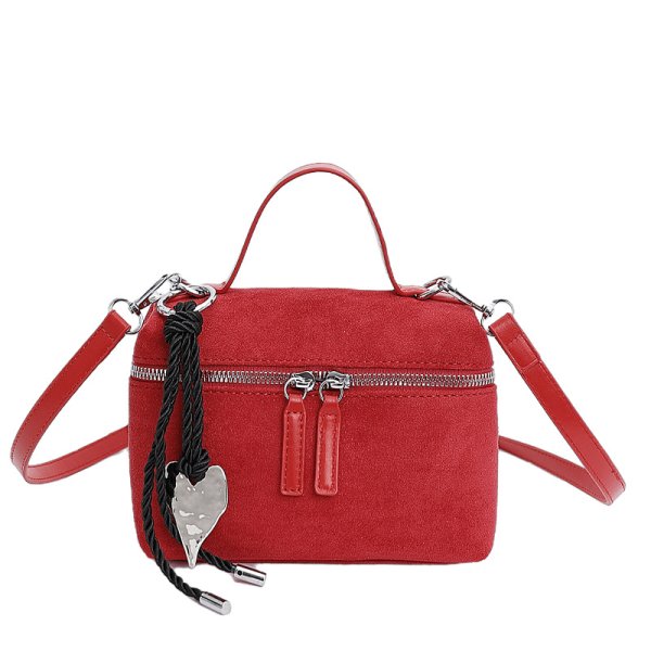 画像6: Square Box Suede Tote Shoulder Crossbody Bag　スクエアボックススエードトートショルダークロスボディバッグ (6)