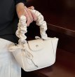 画像9: Gathered Handle Leather Tote Shoulder Bag　ギャザーハンドルレザートートショルダーバッグ (9)