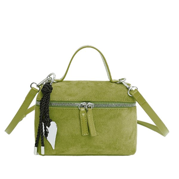 画像4: Square Box Suede Tote Shoulder Crossbody Bag　スクエアボックススエードトートショルダークロスボディバッグ (4)
