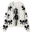 画像3: Ribbon short cardigan knit sweater　リボンショート丈カーディガンニットセーター　ニット (3)